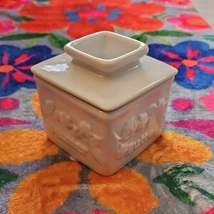 White Ceramic Square Vase